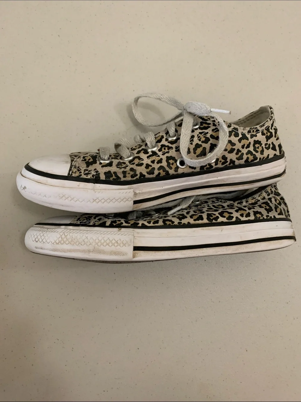 Converse Chuck Taylor Shoreline Leopard Canvas Sneakers Shoes Youth Size 1